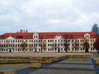 Het Landdaggebouw van Saksen-Anhalt in Magdeburg, zetel van het deelstaatparlement.