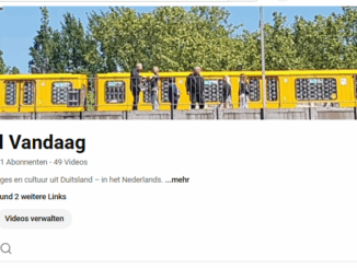 Gele U-Bahn in Berlijn als headerbeeld van het YouTube-kanaal van Duitsland Vandaag.