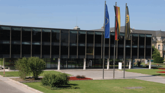 Het Landtagsgebouw van Baden-Württemberg in Stuttgart