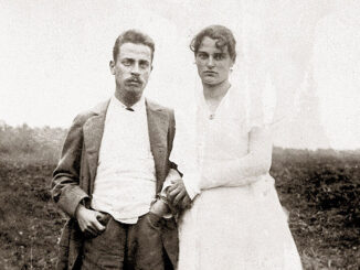 Rainer Maria Rilke en Clara Rilke-Westhoff kort na hun huwelijk in 1901