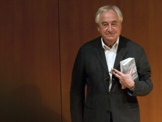 Cees Nooteboom na een literaire avond in Gschwend, februari 2013