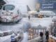 Winterstorm Elli veroorzaakt sneeuw en verstoringen van trein-, weg- en vliegverkeer in Duitsland