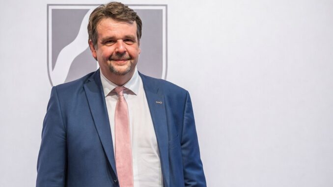 Dennis Radtke, CDU-politicus en voorzitter van de CDA, bij de uitreiking van de staatsprijs van Noordrijn-Westfalen in Keulen