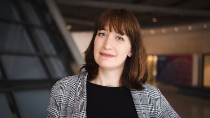 Heidi Reichinnek, fractievoorzitter van Die Linke in de Duitse Bondsdag (2021)