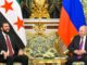 Syrische overgangspresident Ahmed al-Scharaa ontmoet Vladimir Putin in het Kremlin in januari 2026