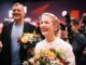 Ines Schwerdtner en Jan van Aken na hun verkiezing tot partijleiders van Die Linke in 2024