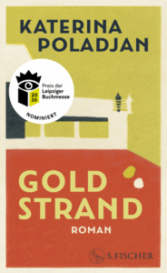 Boekcover van Goldstrand van Katerina Poladjan, winnaar Leipziger Buchmesse 2026
