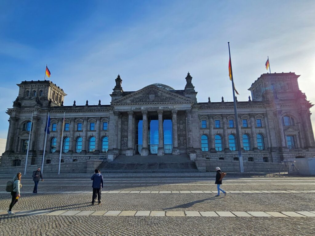 Het Reichstag-gebouw in Berlijn, waar de Duitse Bondsdag zetelt