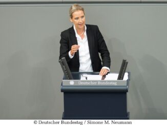 Alice Weidel spreekt in de Bondsdag in Berlijn