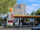 Tankstation van Shell in Berlijn met actuele brandstofprijzen voor diesel en E10