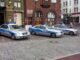 Politieauto’s van de Hamburgse politie voor de Davidwache in Hamburg