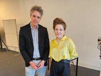 Lize Spit en David Wachter bij de Freie Universität Berlin tijdens haar gastprofessorschap in 2026