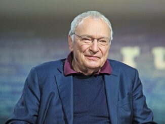 De Duitse schrijver Uwe Timm tijdens de Frankfurter Buchmesse 2023 in Frankfurt am Main