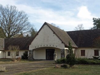 De voormalige Goebbels-villa aan de Bogensee bij Wandlitz in Brandenburg.
