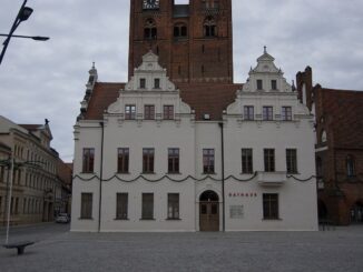 Het historische Rathaus van Stendal in de Duitse deelstaat Saksen-Anhalt.
