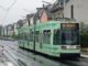 Stadtbahn-voertuig van Stadtwerke Bonn (SWB) in de wijk Dottendorf in Bonn.