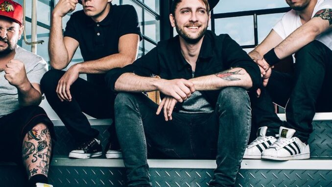 Nederlandse poppunkband Call It Off, die optreedt op het Kleinstadtfestival in Meppen