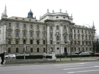 Het Justitiepaleis in München, een belangrijk gerechtsgebouw van de Beierse justitie.