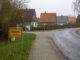 Plaatsnaambord van Büppel in het Landkreis Friesland in de Duitse deelstaat Nedersaksen.