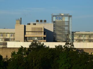 Het Robert-Bosch-Krankenhuis in Stuttgart, dat extra maatregelen neemt om beter voorbereid te zijn op toekomstige hittegolven.