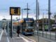 Tramhalte Goerdelerring in Leipzig, waar na de hitte herstelwerkzaamheden aan het tramnet plaatsvinden.