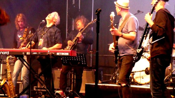Muzikanten treden op tijdens de Zappanale in Bad Doberan in 2022.